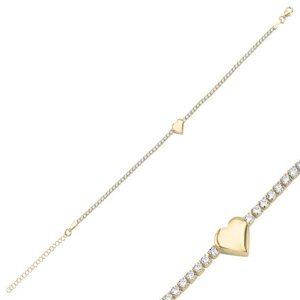 Olivie Stříbrný luxusní náramek SRDCE GOLD 9539 Ag 925; ≤4,4 g.