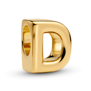 PANDORA pozlacený korálek písmeno D 763950C00
